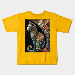 Feline Nouveau 1 Kids T-Shirt